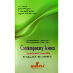 Contemporary Issues (Foundation Course - III) sem 3 Sheth