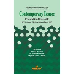 Contemporary Issues (Foundation Course - III) sem 3 Sheth