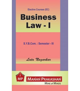 Business Law I SYBcom Sem 3 Manan Prakashan