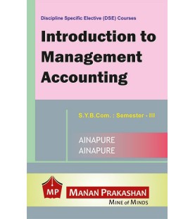 Introduction to Management Accounting SYBcom Sem 3 Manan Prakashan