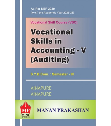 Vocational skills in accounting and Finance Paper-5 FYBcom Sem 3 Manan Prakashan | NEP 2020 Vocational skills in accounting and Finance Paper-5 FYBcom Sem 3 Manan Prakashan