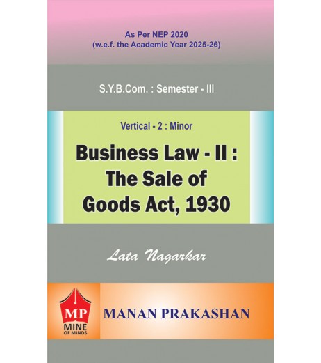 Business Law-II-Sales of Goods Act 1930 Sem 3 Manan Prakashan | NEP 2020 Business Law-II-Sales of Goods Act 1930 Sem 3 Manan Prakashan | NEP 2020
