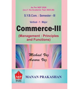 Commerce - III SYBcom sem 3 Manan Prakashan | NEP 2020