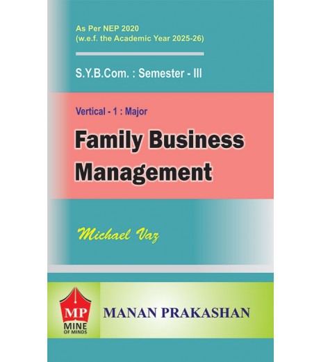 Family Business Management SYB.Com sem 3 Manan Prakashan | NEP 2020