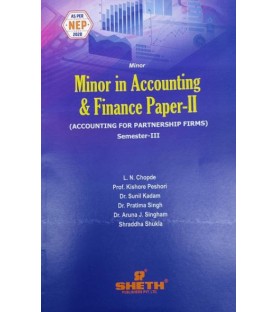 Minor In Accounting And Finance Paper-II  Sem 3 Sheth Publication | NEP 2020