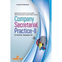 Company Secretarial Practice II SYBcom Sem 4 Sheth