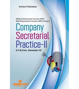 Company Secretarial Practice II SYBcom Sem 4 Sheth Publication