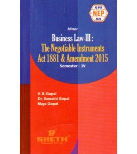 Business Law-III SYBcom Sem 4 Sheth Publication | NEP 2020