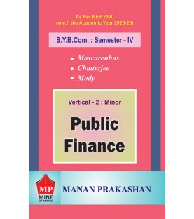 Public Finance S.Y.B.Com.Sem 4 Manan Prakashan |NEP 2020