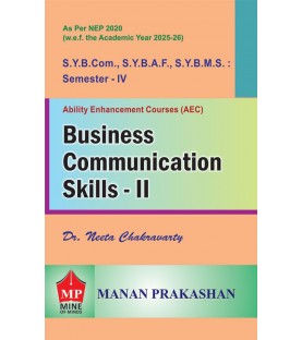 Business Communication Skills-II FYBcom FYBMS,FYBAF Sem 4 Manan Prakashan | NEP 2020