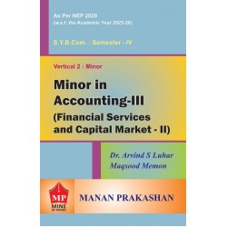 Minor In Accounting-III SyBcom Sem 4 Manan Prakashan | NEP