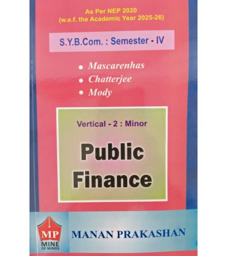 Public Finance S.Y.B.Com.Sem 4 Manan Prakashan |NEP 2020