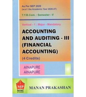 Accounting and Auditing Financial Accounting TYBcom Sem 5 Manan | NEP 2020