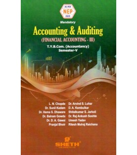 Accounting and Auditing Financial Accounting-III  TYBcom Sem 5 Sheth Publication | NEP 2020