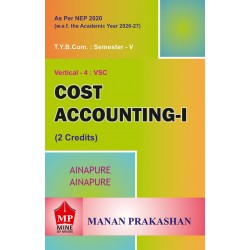 Cost Accounting TYBcom Sem 5 Manan Prakashan | NEP  2020