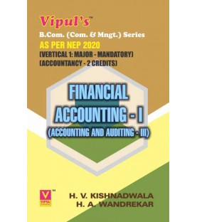Accounting and Auditing Financial Accounting-III  TYBcom Sem 5 Vipul Prakashan | NEP 2020