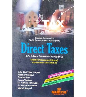 Direct Tax TYBcom Sem 5 Sheth Publication