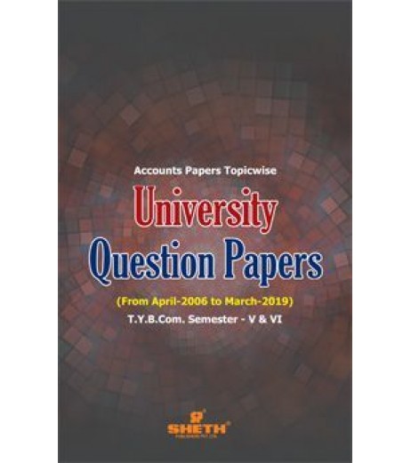 University Question Paper Set TYBcom  Sheth Publication