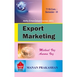 Export Marketing TYBcom Sem 6 Manan Prakashan