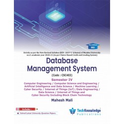 Database Management System Second year Sem IV Computer Engg