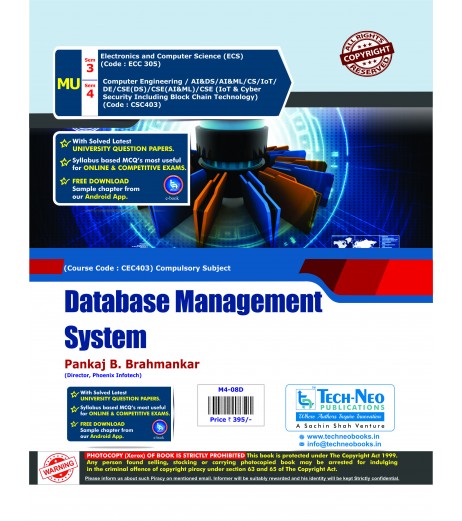 Database Management System Second year Sem IV Computer Engg Techneo Publication