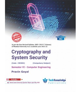 Cryptography and System Security Sem 6 Computer Engineering Techknowledge Publication Mumbai University