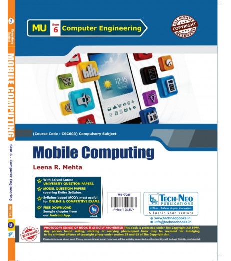 Mobile Computing Sem 6 Computer Engineering Techneo Publication Mumbai University Sem 6 Comp. Engg - SchoolChamp.net