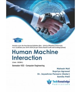 Human Machine Interaction Final year Sem VIII Computer Engg Techknowledge Publication