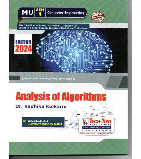 Analysis of Algorithms Second year Sem IV Computer Engg Techneo Publication Sem 4 Comp. Engg - SchoolChamp.net