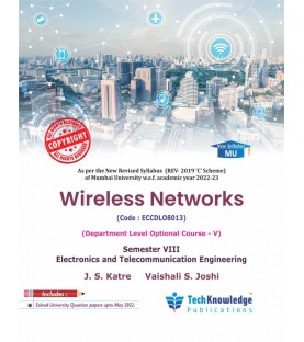 Wireless Networks  Sem 8 E &TC Engineering Tech-knowledge Publication | Mumbai University