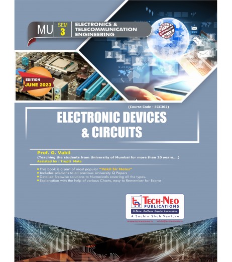 Electronic Devices and Circuits Sem 3 E and TC Engineering | Techneo Publication | Mumbai University