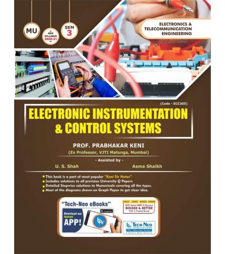 Electronic Instrumentation & Control Systems Sem 3 E and TC Engineering | Techneo Publication | Mumbai University
