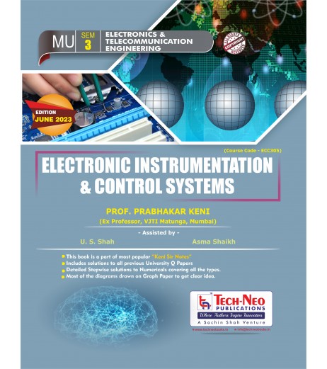 Electronic Instrumentation & Control Systems Sem 3 E and TC Engineering | Techneo Publication | Mumbai University