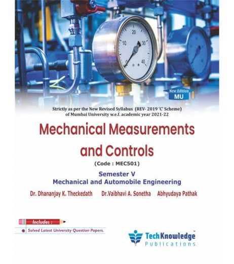 Mechanical Measurements and Controls | Sem 5 Mechanical Engineering | Techknowledge Publication