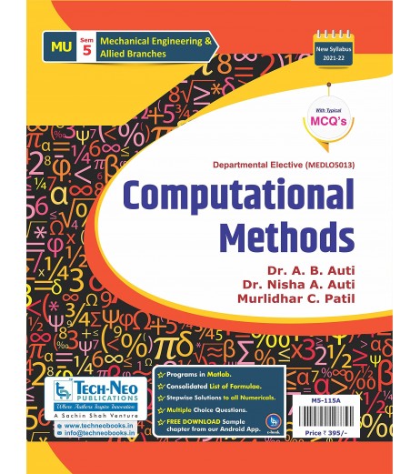 Computational Methods  | Sem 5 Mechanical Engineering | Techneo Publication | Mumbai University
