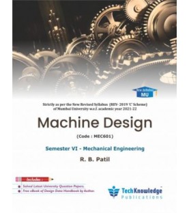 Machine Design book Sem 6 Mechanical Engineering Techknowledge MU