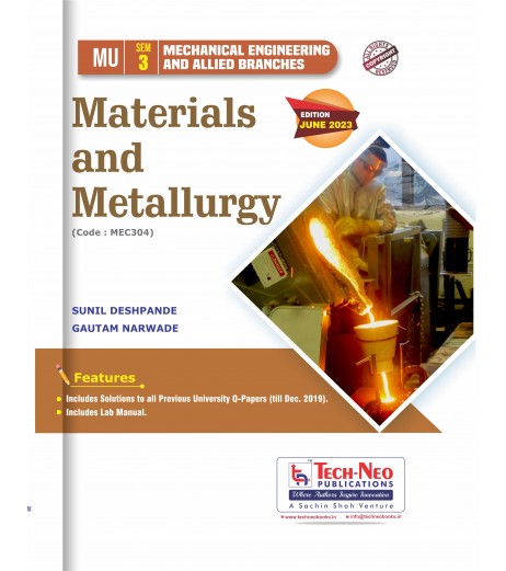 Materials and Metallurgy Sem 3 Mechanical Engineering TechNeo Publication | Mumbai University