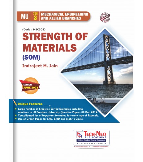 Strength of Materials Sem 3 Mechanical Engineering TechNeo Publication | Mumbai University