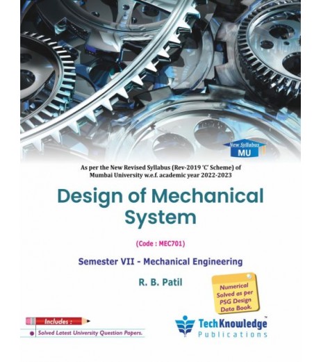 Design of Mechanical Systems Sem 7 Mechanical Engineering | Techknowledge Publication | Mumbai University