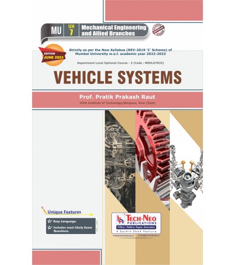 Vehicle Systems Sem 7 Mechanical Engineering | TechNeo Publication | Mumbai University