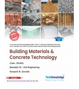 Building Material and Construction Technology Sem 4 Civil Engg TechKnowledge Publication | Mumbai University 
