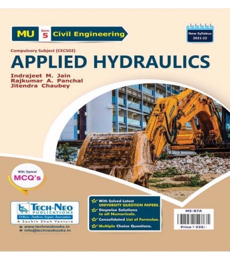 Applied Hydraulics Sem 5 Civil Engg Techneo Publication Mumbai University Sem 5 Civil Engg - SchoolChamp.net