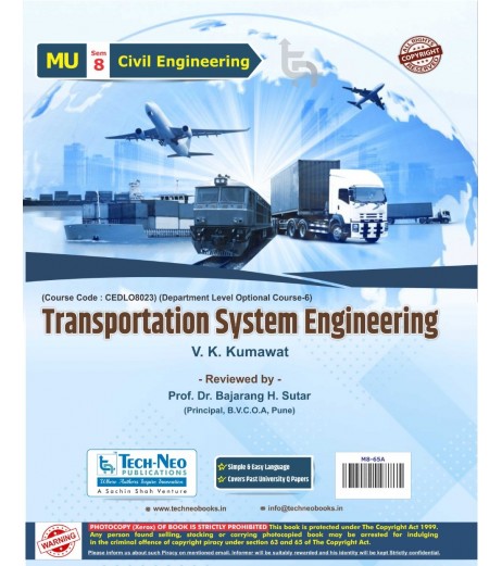 Transportation System Engineering Sem 8 Civil Engineering Techneo Publication | Mumbai University