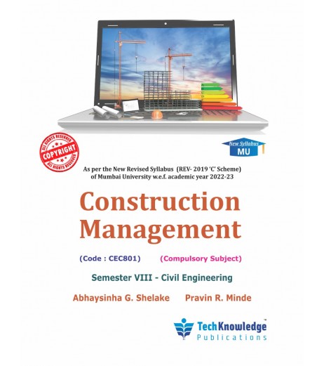 Construction Management Sem 8 Civil Engineering Techknowledge Publication | Mumbai University
