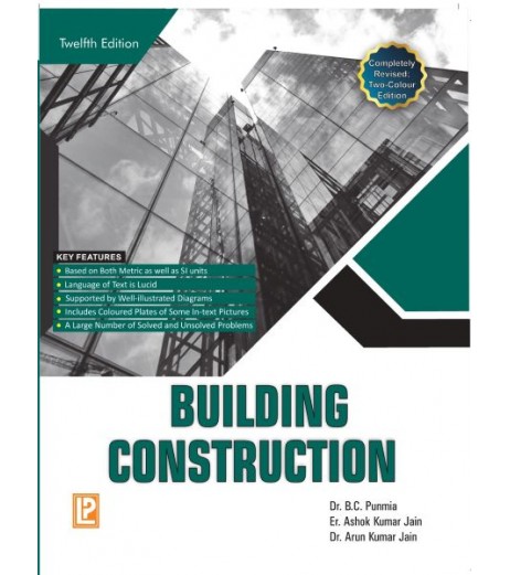 Building Construction by  Dr. B. C. Punmia Laxmi Publication | 12th Edition