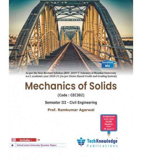 Mechanics of Solids Sem 3 Civil Engg Tech-Knowledge Publication | Mumbai University