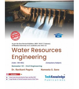 Water Resources Engineering Sem 6 Civil Engg TechKnowledge Publication | Mumbai University 