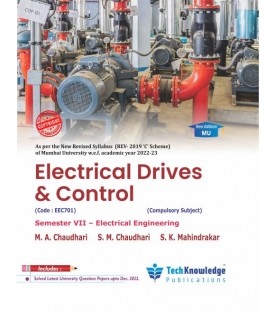 Electrical Drives and Control Sem 7 Electrical Engineering | Tech-knowledge Publication | Mumbai University