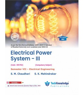 Electrical Power System-III  Sem 7 Electrical Engineering | Tech-knowledge Publication | Mumbai University