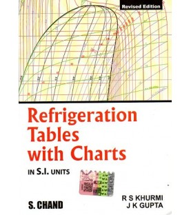 Refrigeration tables with Charts by RS Khurmi | S.Chand publication